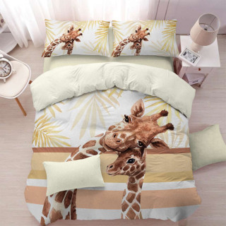 Двоен спален комплект от Ранфорс - Жираф